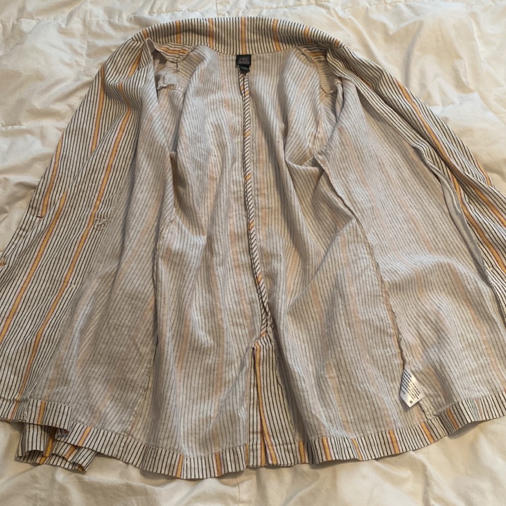 Linen Blend Wild Fable Lightweight Double Breasted Blazer Jacket Size XS - Picture 3 of 10